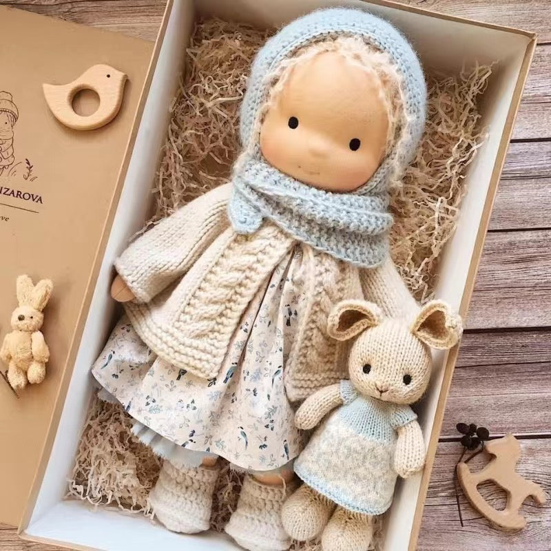 Unique Handmade Waldorf Doll – Soft Fabric Cuddle Toy for Unlimited Creative Play Fun