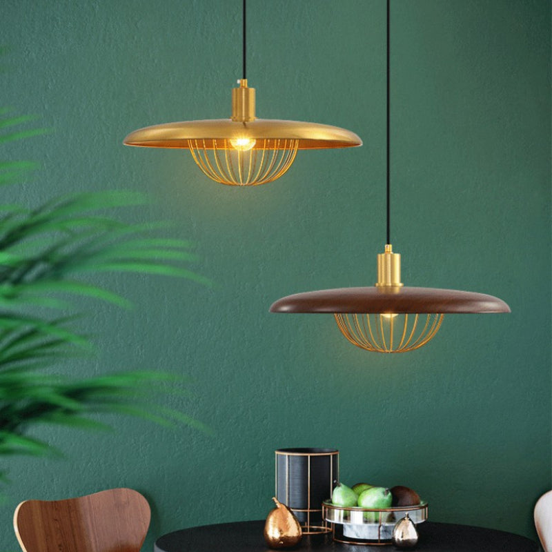 Atmospheric Scandinavian Wooden Pendant Lamp – Trendy Industrial Lighting for Any Space
