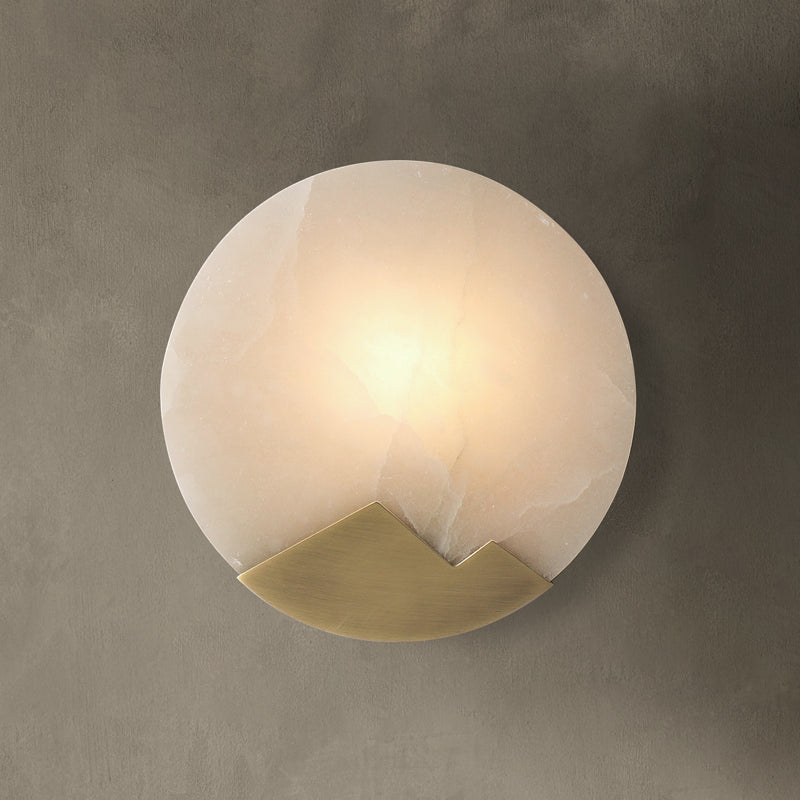 Elegant Nordic Minimalist LED Wall Lamp made of Marble and Brass with Dimmer – Adjustable Light for a Cozy Interior Decor