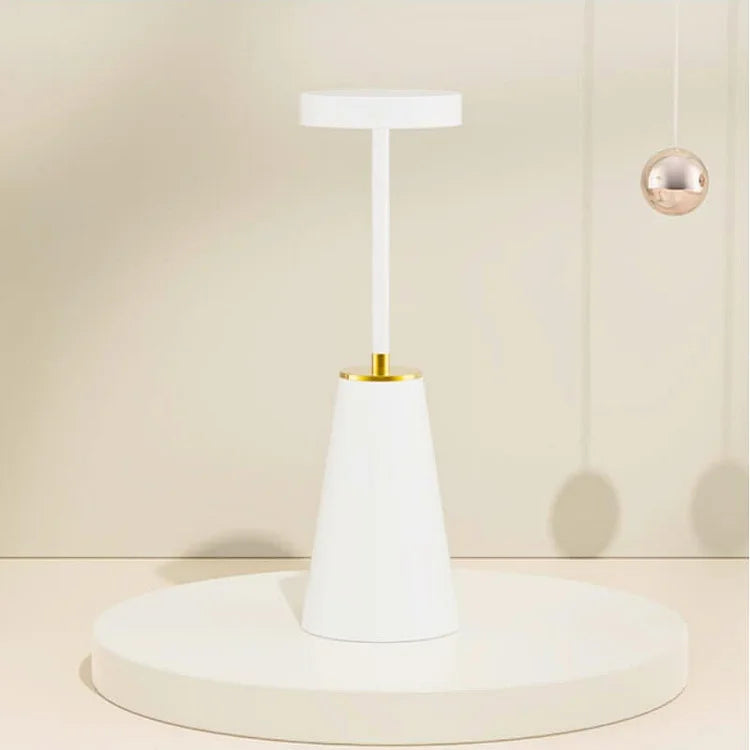 Elegant Wireless Dimmable Table Lamp in Black - With Memory Function and Rechargeable Battery for Perfect Lighting Indoors and Outdoors
