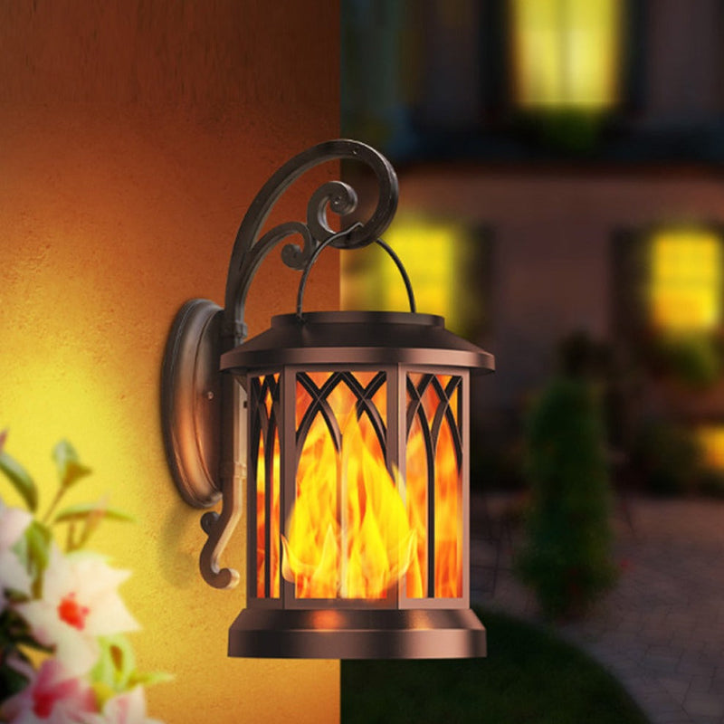 Vibrant Solar Hanging Lamps with Flame Effect – Create Ambient Outdoor Lighting with Sustainable Energy
