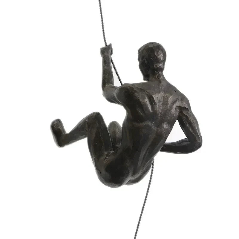Ascendant Climbing Man Wall Decoration – Inspirational and Dynamic Artwork for Your Home
