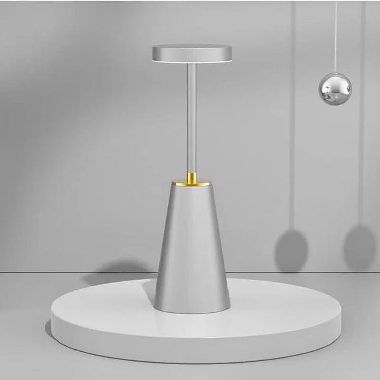 Elegant Wireless Dimmable Table Lamp in Black - With Memory Function and Rechargeable Battery for Perfect Lighting Indoors and Outdoors
