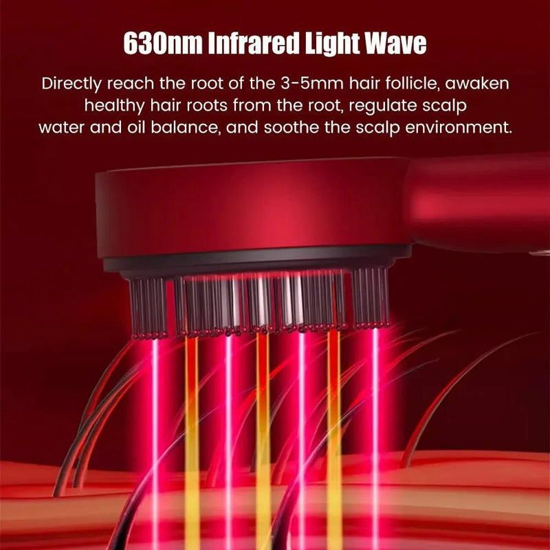 Revolutionary Electric Massage Comb with Red Light Therapy – Care for Your Scalp and Stimulate Hair Growth!