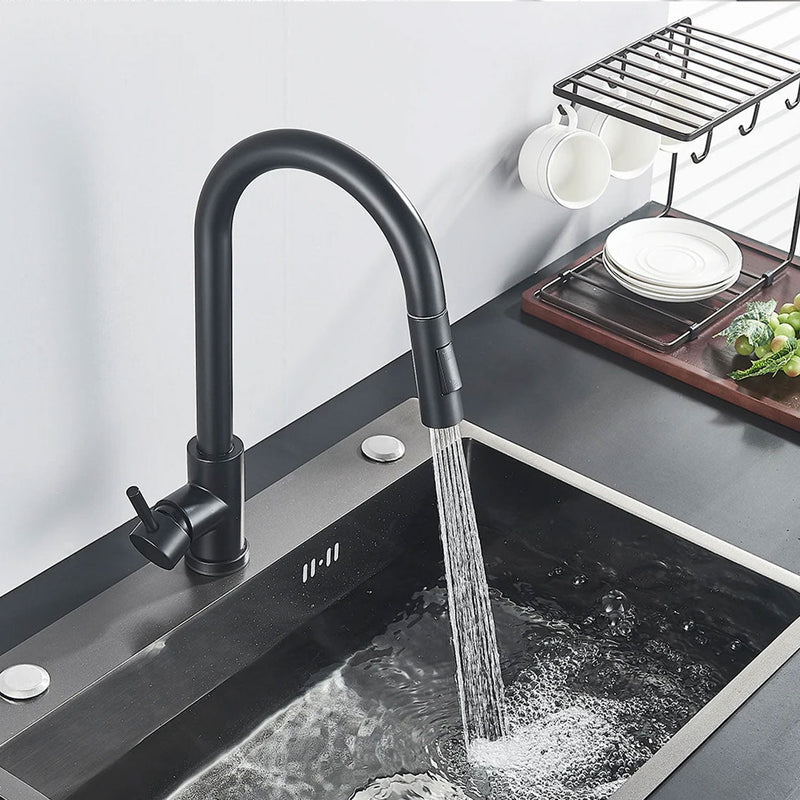 TouchFaucet | Trendy touch-sensitive kitchen faucet with flexible pull-out hose for ultimate convenience