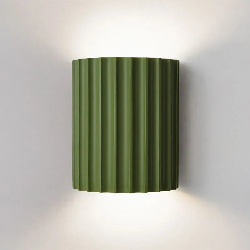 Stylish Black Wall Lamp with Pleated Shade - Perfect Lighting for Your Living Room and Bedroom