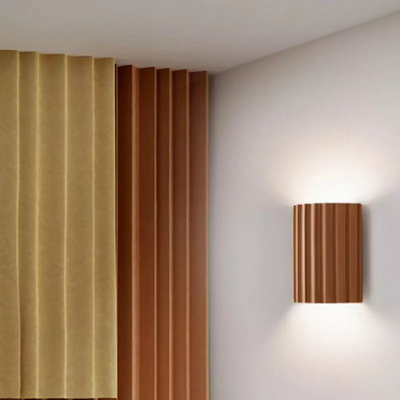 Stylish Black Wall Lamp with Pleated Shade - Perfect Lighting for Your Living Room and Bedroom