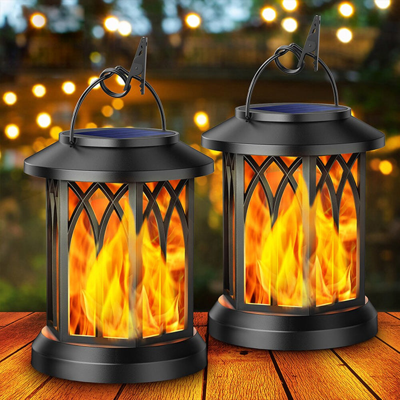 Vibrant Solar Hanging Lamps with Flame Effect – Create Ambient Outdoor Lighting with Sustainable Energy