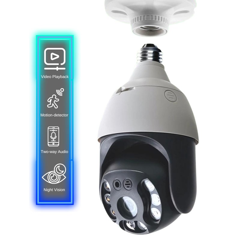 Revolutionary 360° HomeGuard Lamp Camera – Smart Panorama Security with Advanced Motion Detection