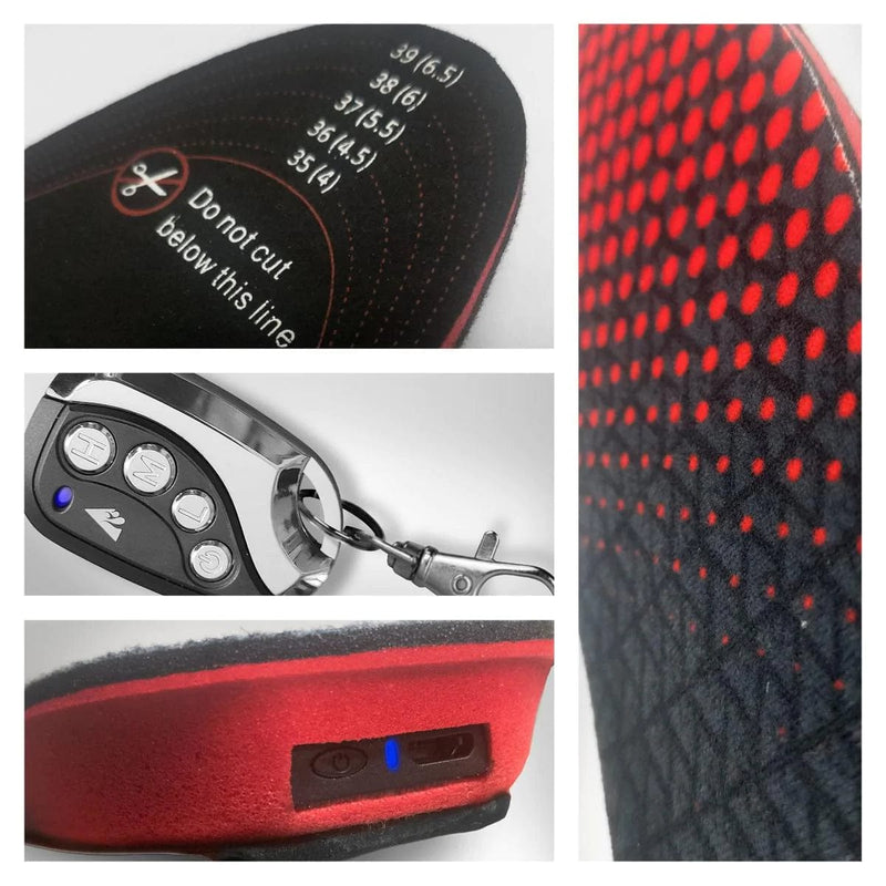 Ultimate Comfort: Wireless Heated Insoles from CozyWarm - Rechargeable Thermal Insoles for Delightfully Warm Feet