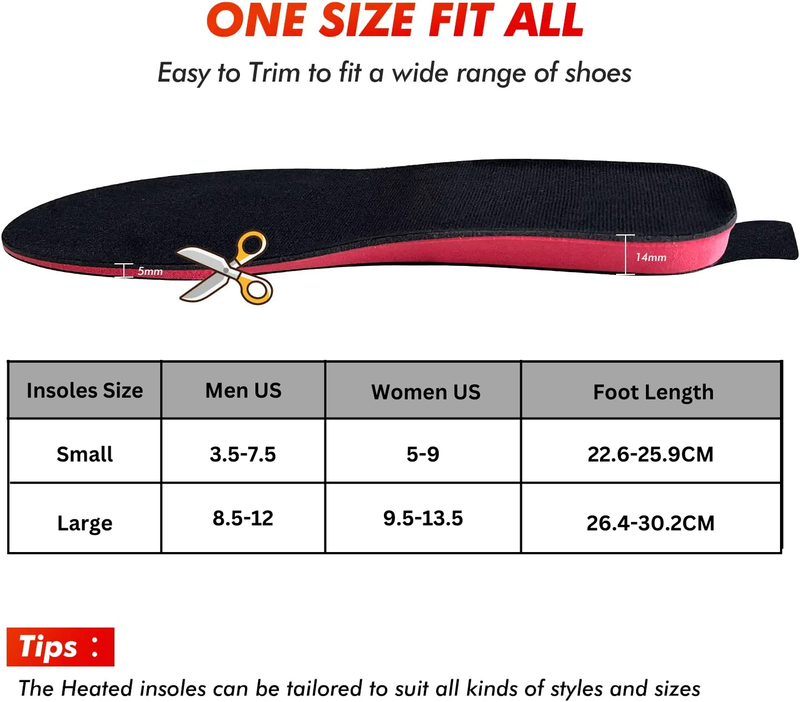Ultimate Comfort: Wireless Heated Insoles from CozyWarm - Rechargeable Thermal Insoles for Delightfully Warm Feet