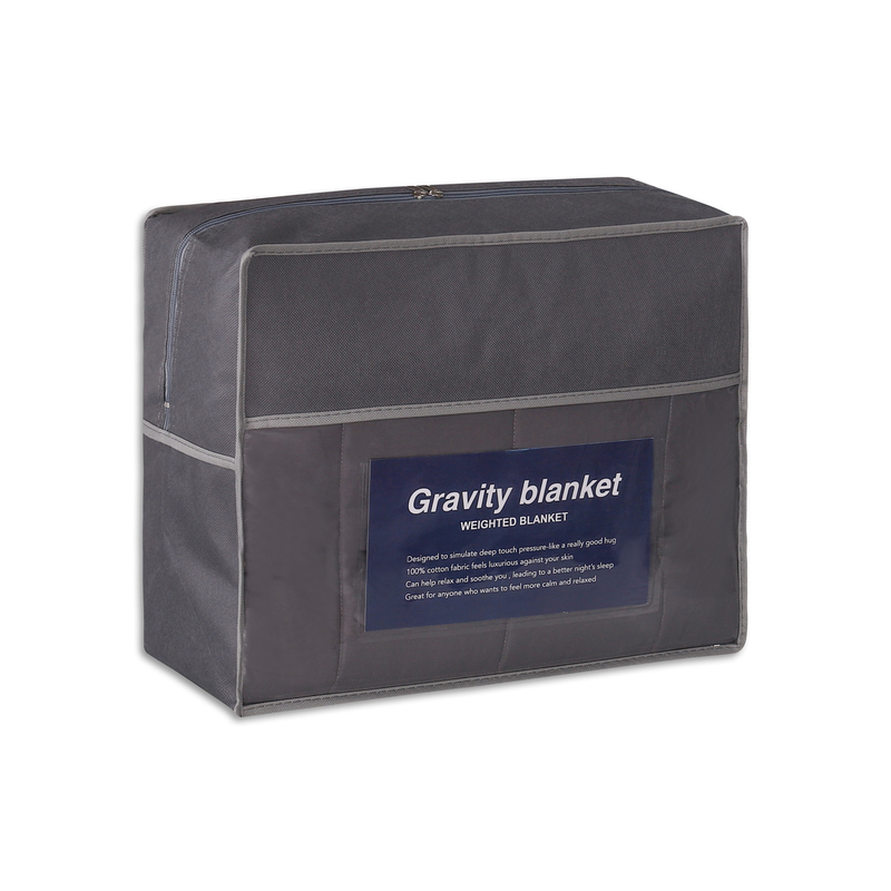 Treat yourself to our Luxury Weighted Blanket made of Breathable Cotton and Glass Beads for a Deep Sleep – Choose from 5, 7, or 10 kg!
