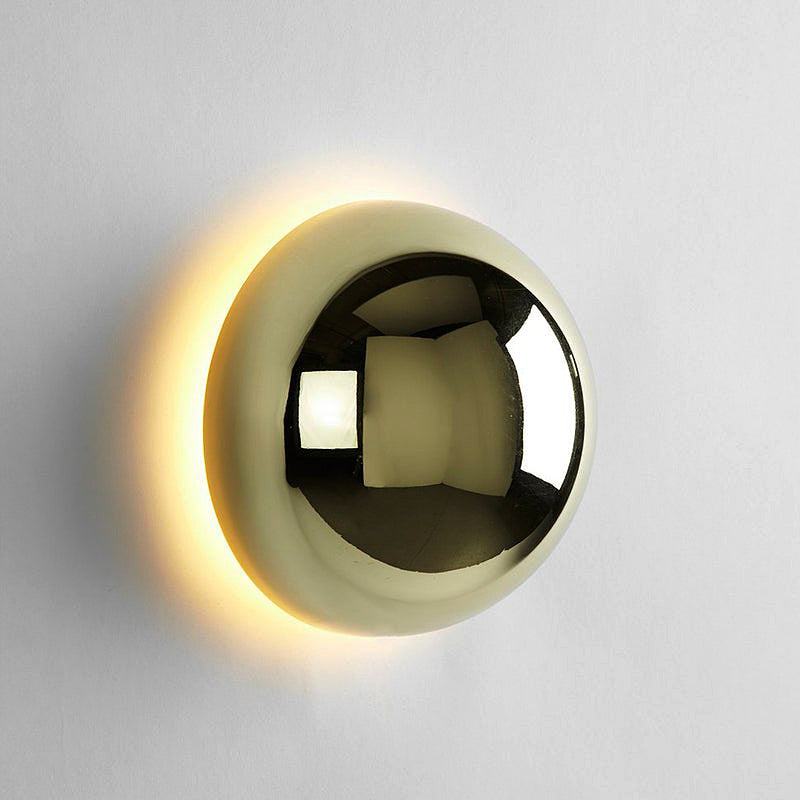 Stylish Medieval Bauhaus Wall Lamp in Iron and Glass – Create an Eclipse Effect in Your Hallway or Living Room