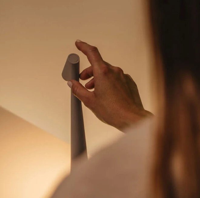 Stylish Wireless LED Table Lamp in Scandinavian Minimalist Design