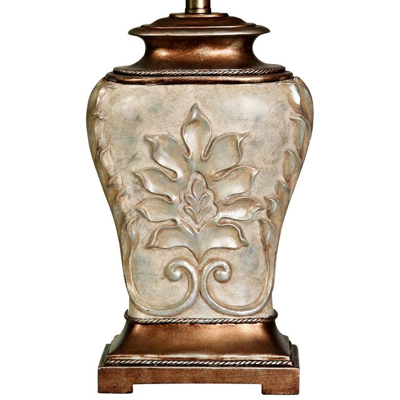 Traditional Table Lamp with White Shade