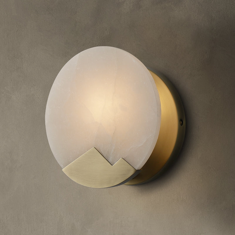 Elegant Nordic Minimalist LED Wall Lamp made of Marble and Brass with Dimmer – Adjustable Light for a Cozy Interior Decor