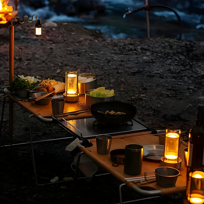 Adjustable Wireless Rechargeable Table Lamp - Waterproof and Portable for Any Adventure, Up to 10 Hours Battery Life and Optimal Brightness!