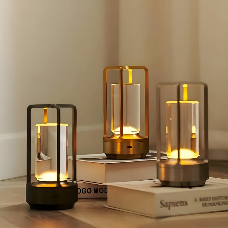 Adjustable Wireless Rechargeable Table Lamp - Waterproof and Portable for Any Adventure, Up to 10 Hours Battery Life and Optimal Brightness!