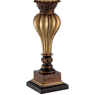 Gold Alabaster Glass Accent Console Lamp