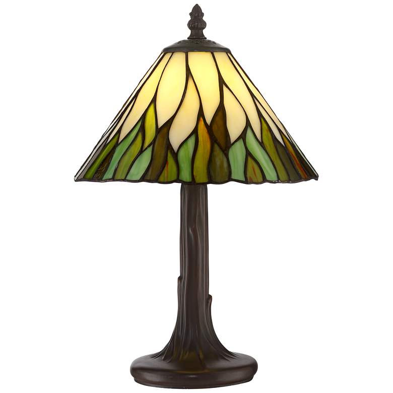 Tiffany-Style Glass Shade Accent Table Lamp