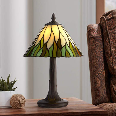 Tiffany-Style Glass Shade Accent Table Lamp