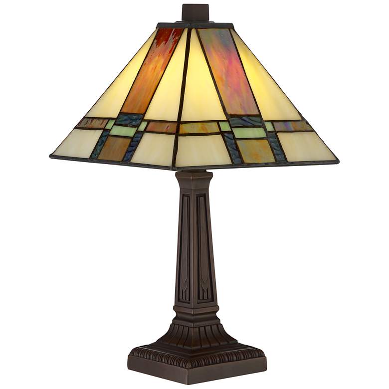 LED Art Glass Accent Table Lamp