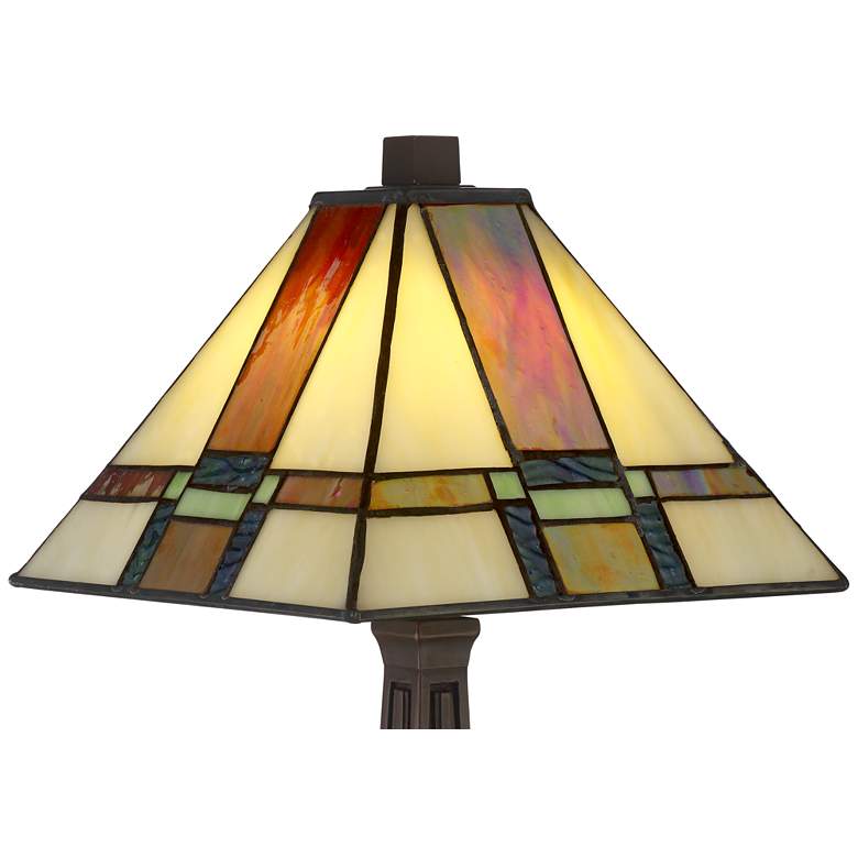 LED Art Glass Accent Table Lamp