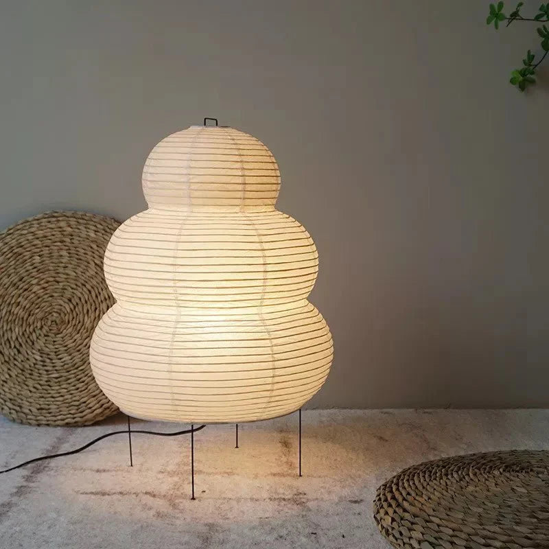 Stylish Rice Paper Floor Lamp with Adjustable Stand - Perfect for Living Room and Bedroom