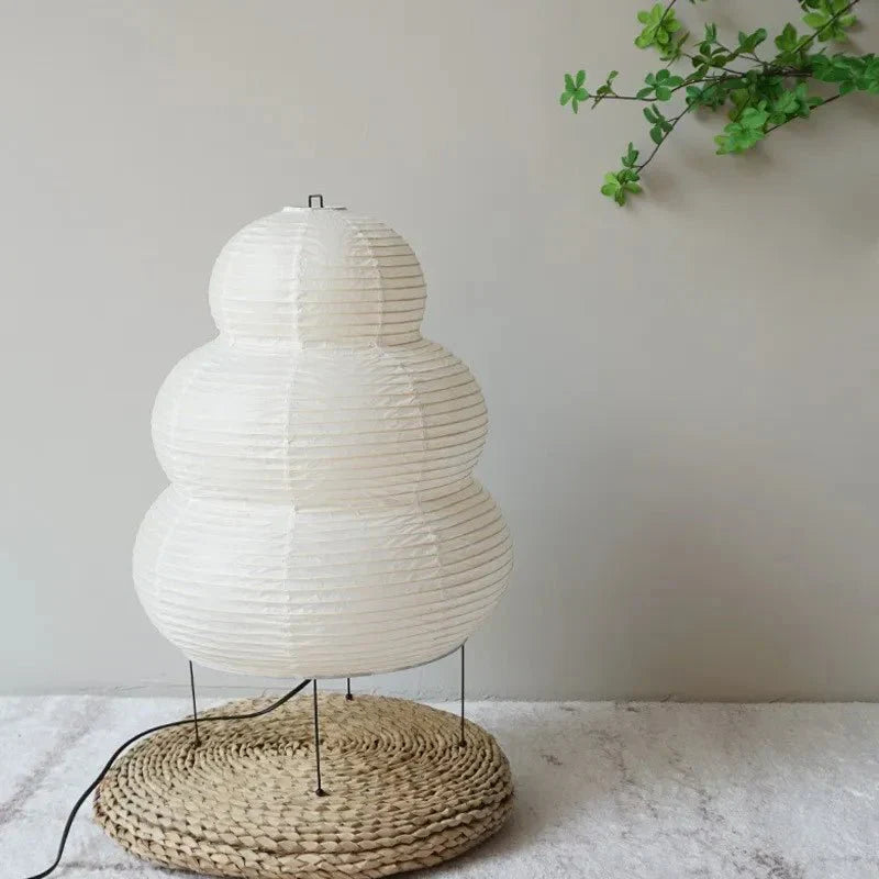 Stylish Rice Paper Floor Lamp with Adjustable Stand - Perfect for Living Room and Bedroom