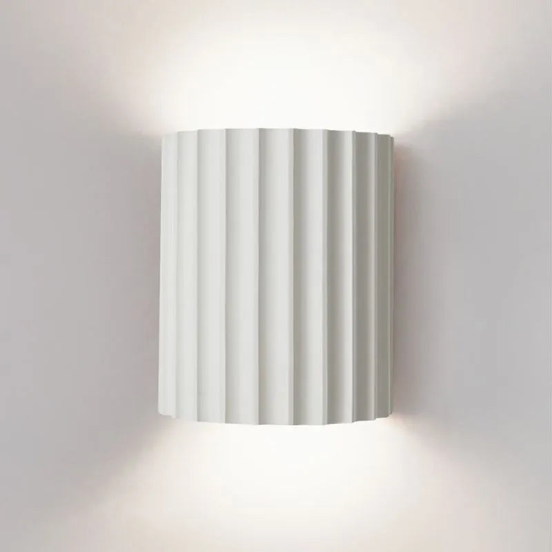 Stylish Black Wall Lamp with Pleated Shade - Perfect Lighting for Your Living Room and Bedroom